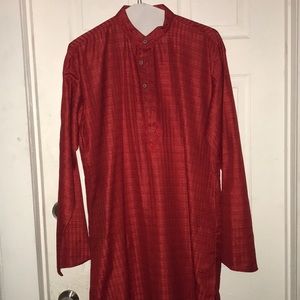 Elite red indian dress wear size 42